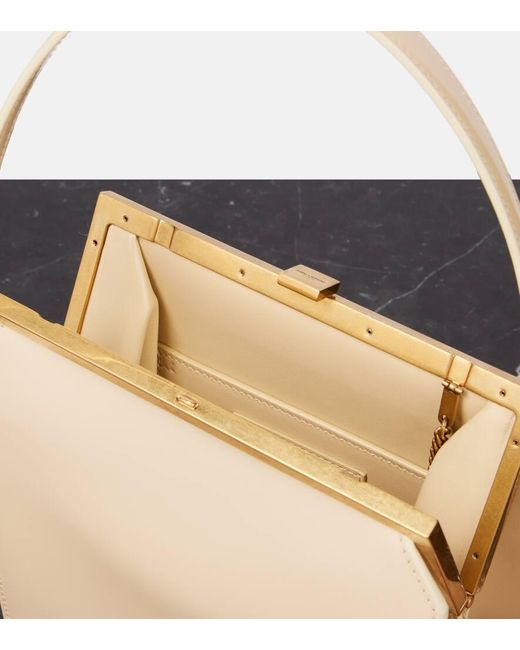 Saint Laurent White Schultertasche Nuit Blanche Aus Leder