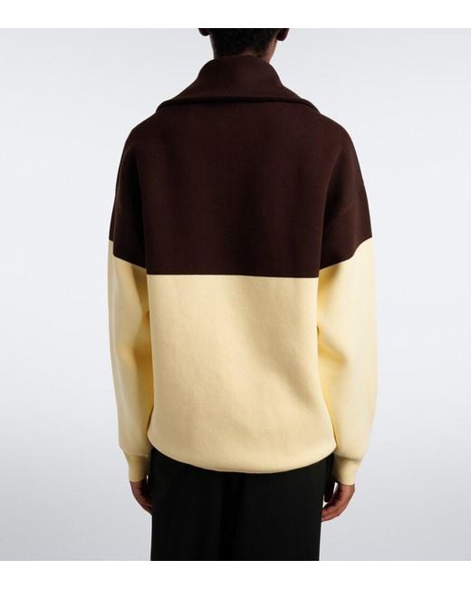 Loewe Multicolor Anagram Cotton-Blend Half-Zip Sweater