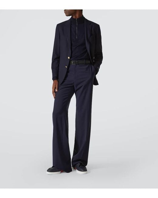 Christian Louboutin Sneakers Jimmy Aus Leder in Blue für Herren