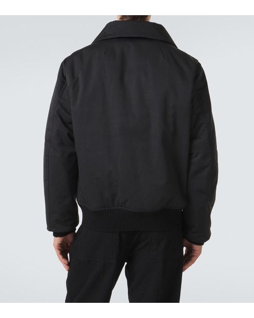 Rick Owens Black Dracuflight Padded Faille Jacket for men