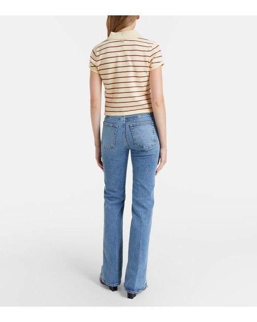 FRAME Blue The Arrow Flared Jeans