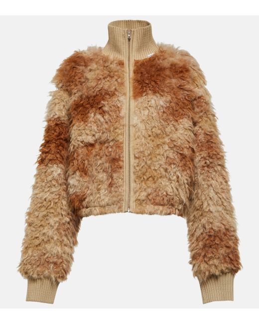 Acne Brown Faux Shearling Jacket