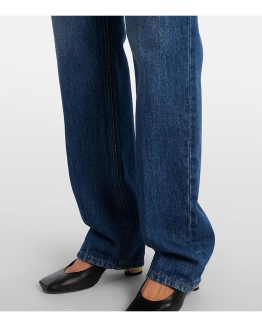 Givenchy Blue Mid-Rise Straight Jeans