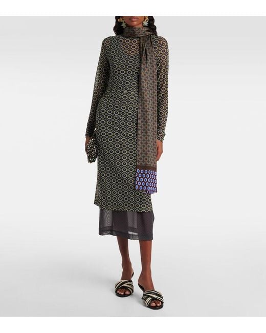 Dries Van Noten Black 75 Leather Wedge Mules