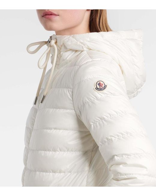 Moncler White Jasmin Down Jacket