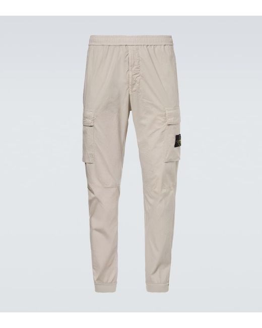 Stone Island Natural Compass Cotton-Blend Cargo Pants for men