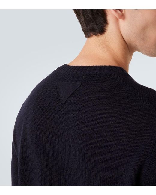 Prada Pullover Aus Kaschmir in Blue für Herren