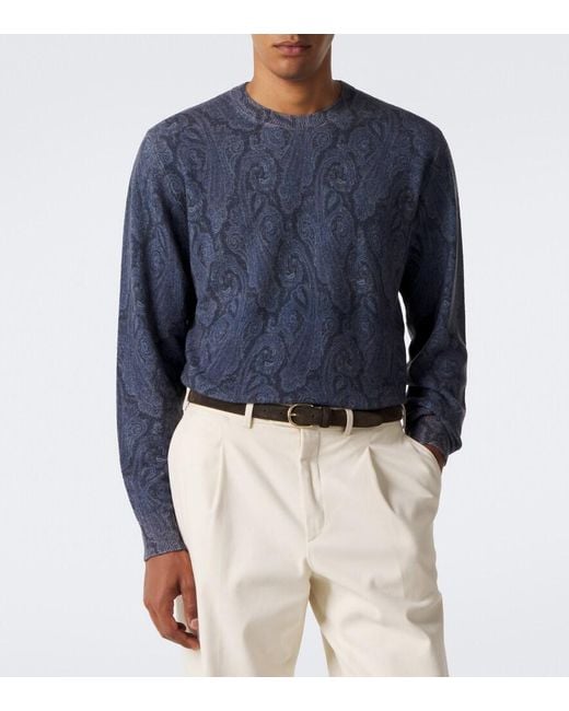 Pullover di Etro in Blue da Uomo