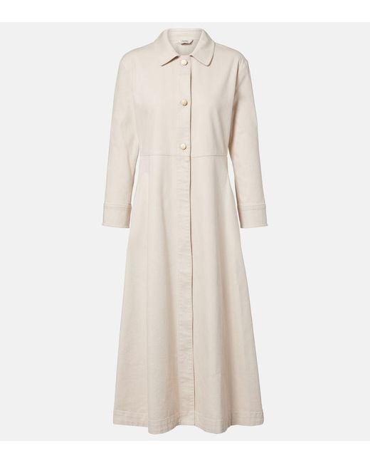 Max Mara Natural Amelia Cotton Shirt Dress