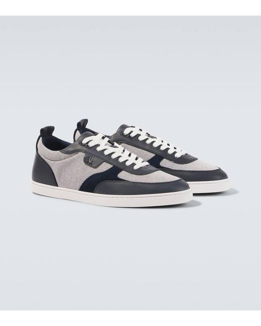 Christian Louboutin Sneakers Tutti Rui Mit Leder in Blue für Herren