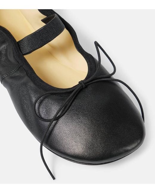 Zapatos Planos Mary Jane Glove De Piel Proenza Schouler de color Black