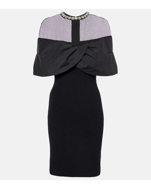Rebecca Vallance Maeve Mesh Minidress in Black | Lyst