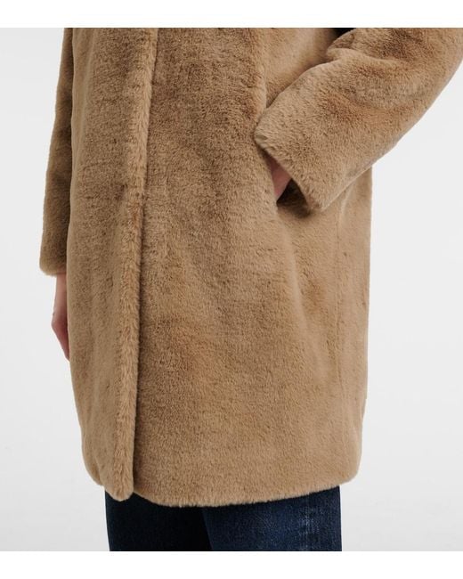 Velvet Natural Evalyn Faux Fur Coat