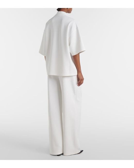 Wardrobe NYC White Semi Matte Top