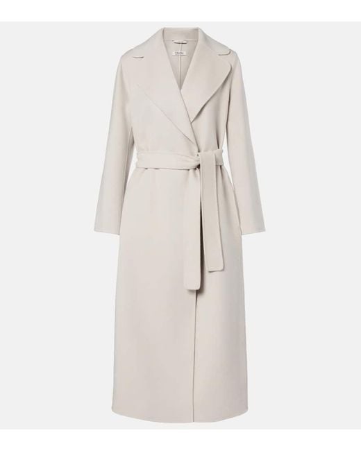 Max Mara Natural Mantel Poldo Aus Wolle