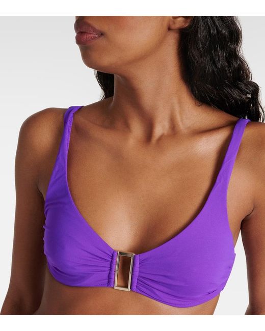 Melissa Odabash Purple Bikini-Oberteil Bel Air