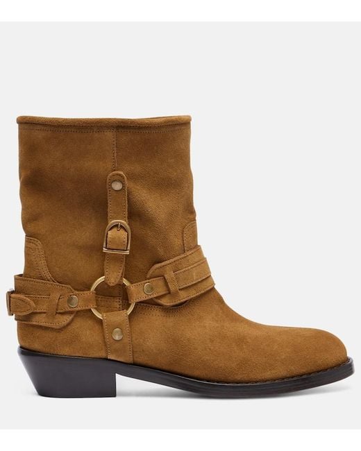 Isabel Marant Brown Ildred Suede Ankle Boots