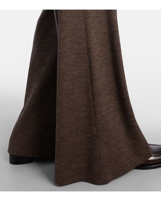 Ralph Lauren Brown Isaiah Wool Wide-Leg Pants