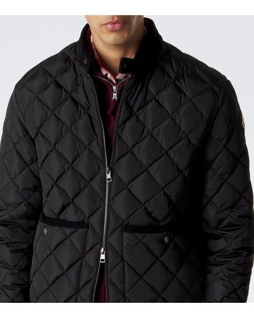 Moncler Black Eclal Quilted Down Jacket for men