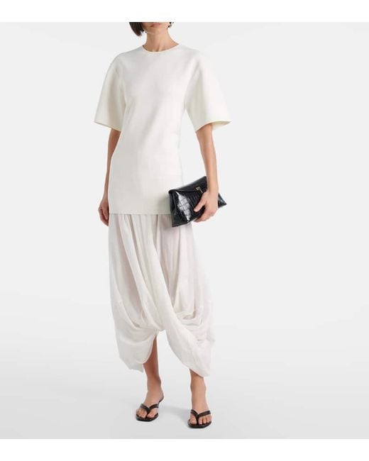 Abito Midi Cocoon di Totême  in White