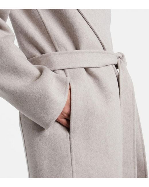The Row Gray Mantel Cicero Aus Kaschmir