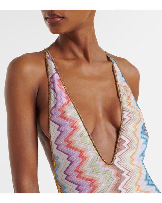 Missoni Pink Zigzag Swimsuit