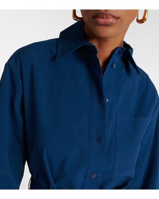 Camisa Texas Leisure de algodon Max Mara de color Blue