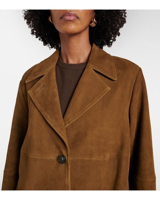 Vince Natural Suede Coat