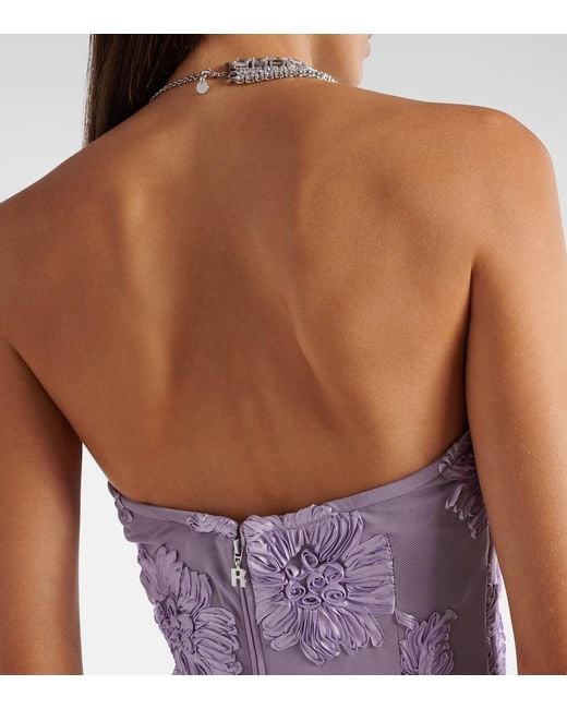 ROTATE BIRGER CHRISTENSEN Purple Maxikleid