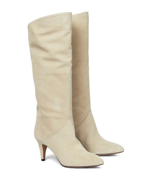 Isabel Marant Natural Exclusive To Mytheresa – Laylis Suede Knee-high Boots