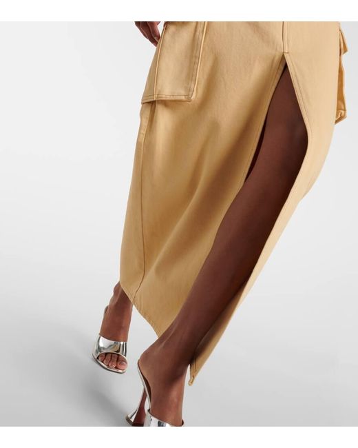 Self-Portrait Natural Verzierter Jeansrock