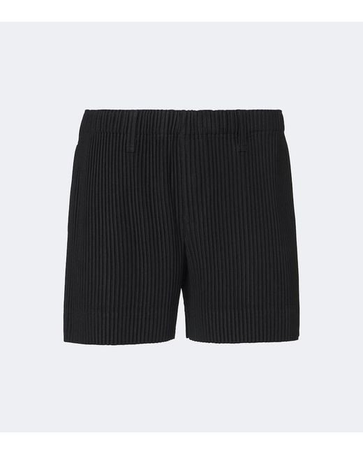 Homme Plissé Issey Miyake Black Tailored Pleats 3 Shorts for men