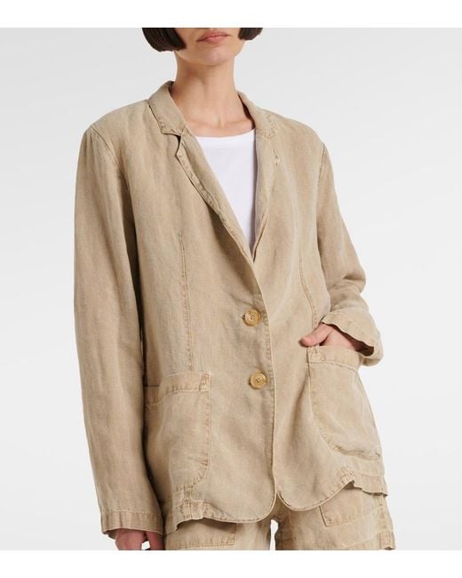 Velvet Natural Lenny Linen Blazer
