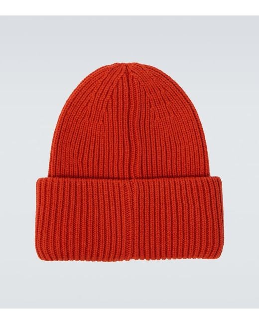 Moncler Muetze Aus Wolle Und Kaschmir in Red für Herren