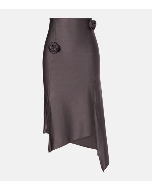 Coperni Brown Midirock Aus Satin