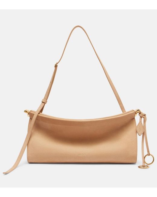 Alaïa Natural Le Click Medium Leather Shoulder Bag