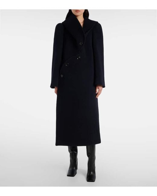 Cappotto Asimmetrico di Alaïa in Blue