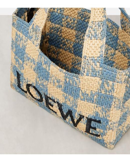 Loewe White Paula's Ibiza Font Small Tote Bag