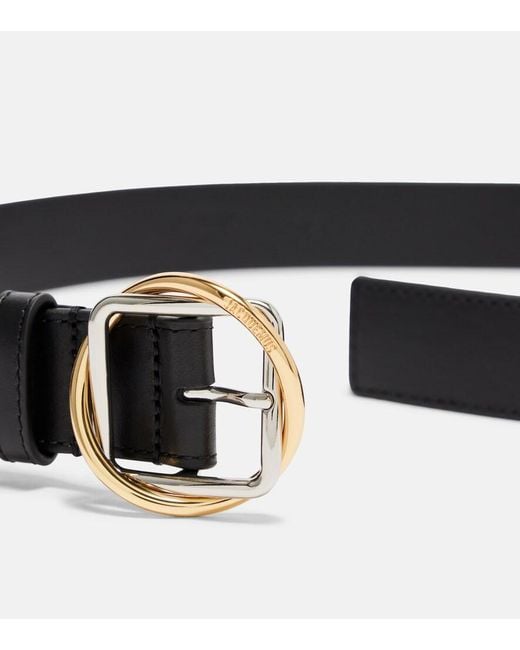 Jacquemus Black Salon Leather Belt
