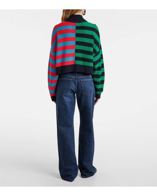 Staud Green Pullover Hampton Aus Einem Baumwollgemisch