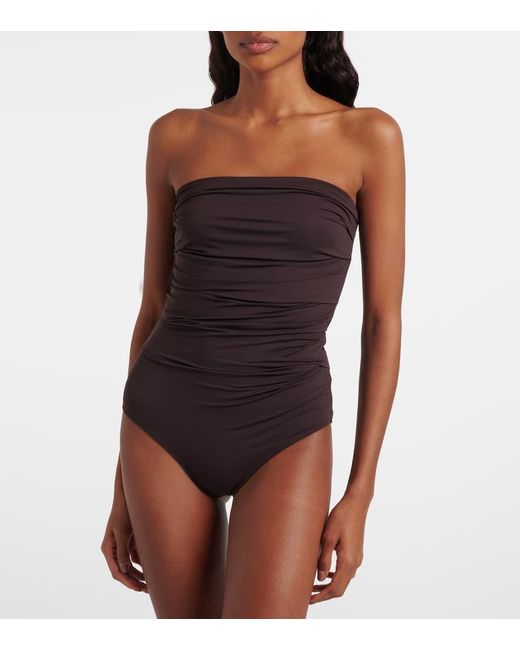 Body Gwyneth Con Ruches di Agolde in Black