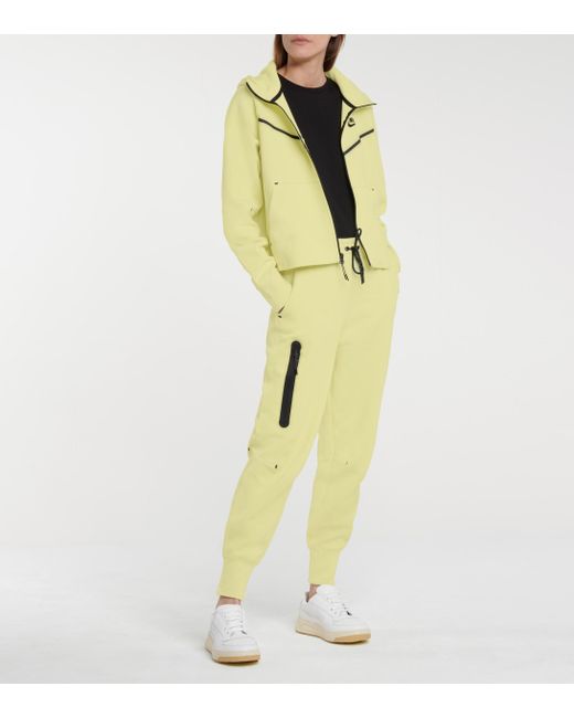 nike tech yellow tracksuit