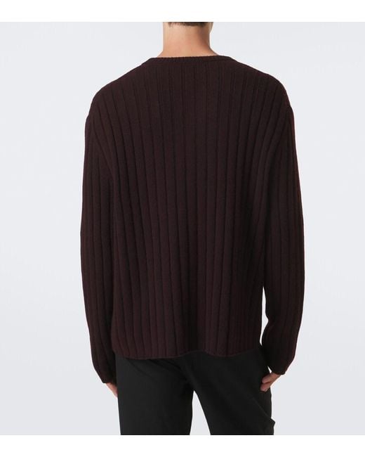 The Row Brown Ettore Cashmere Sweater for men
