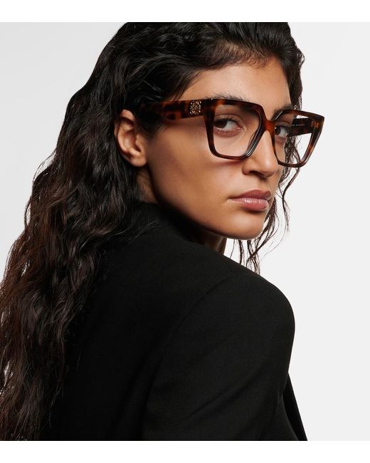 Loewe Brown Anagram Square Glasses