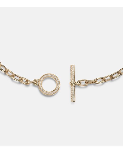 David Yurman Metallic Dy Madison 18Kt Chain Bracelet With Diamonds