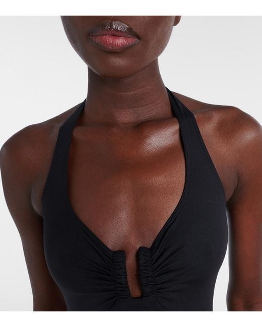 Eres Black Legendaire Halterneck Swimsuit