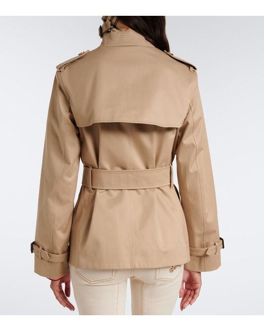 Burberry Natural Cotton Gabardine Trench Coat