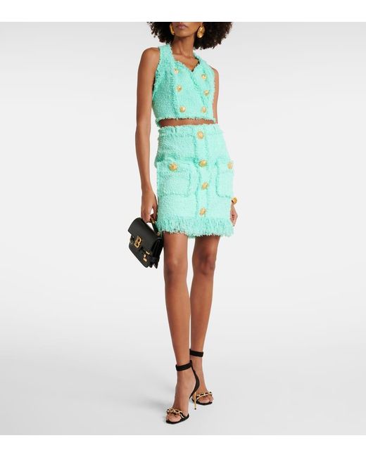 Minigonna di Balmain in Green