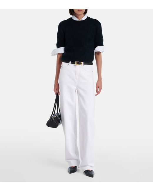 Dorothee Schumacher Black Fluffy Statements Wool And Cashmere Sweater