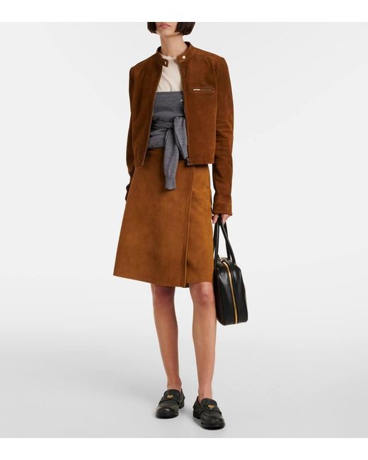 Miu Miu Brown Suede Jacket